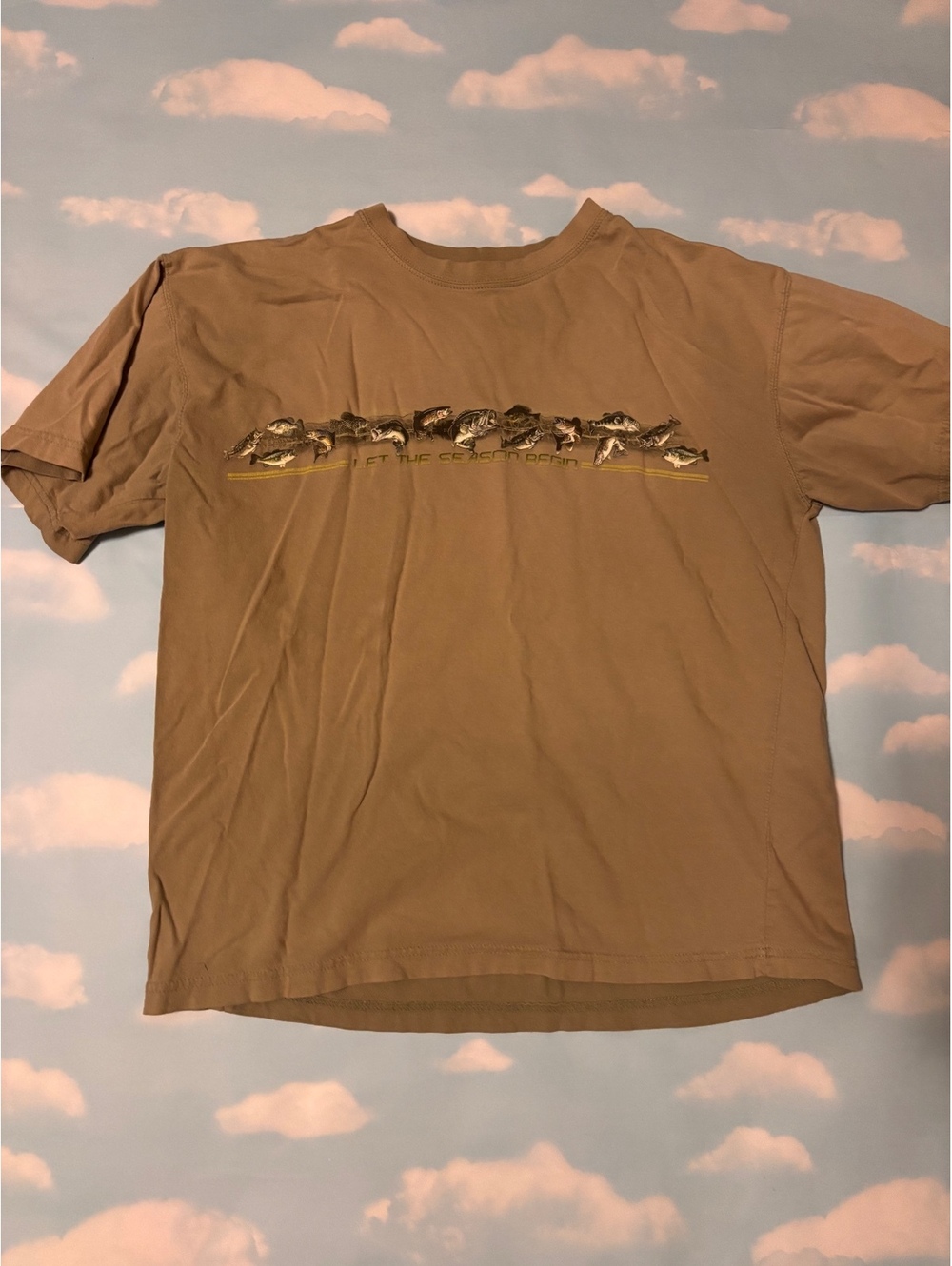 Fishing Graphic T-Shirt Size L - Picture 1 of 6